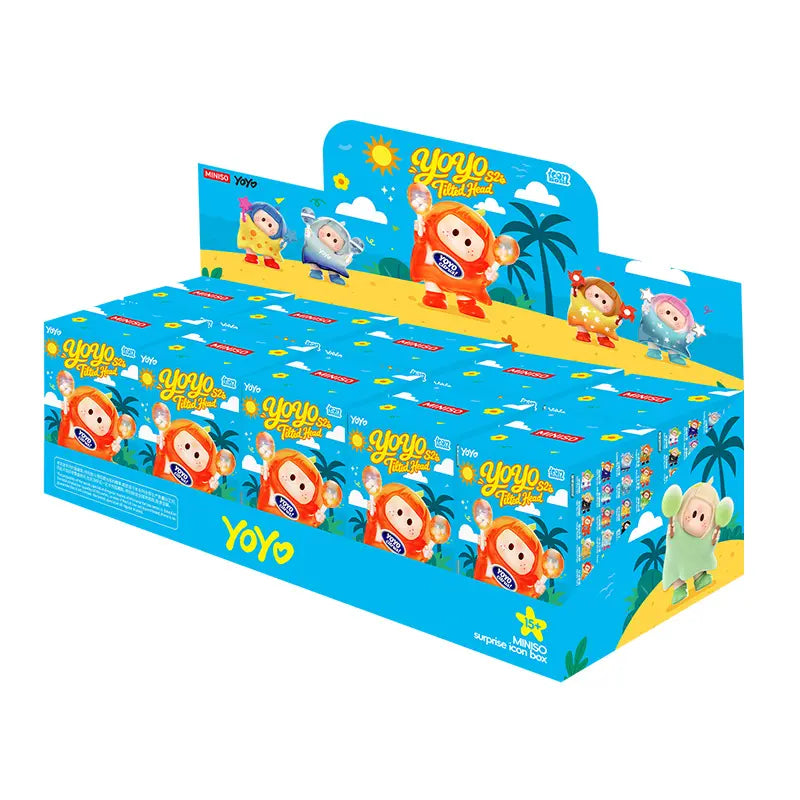 YOYO Cute Tilt Head S2 Icon Box Figure Blind Box, Kawaii Collectible Toy for Desk Decor, Room Decor, Unboxing & Gift Idea