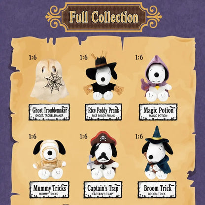 SNOOPY Mischief Party Series Blind Box - Unisex Cute Cartoon Mini Plush, Playful Party Styling, Assorted Designs, Adorable Collectibles, Collectibles Toy, Birthday/Christmas Surprise Gift for Peanuts Fans, Quirky Gifts, Blind Bag Fashion Dolls & Accessori