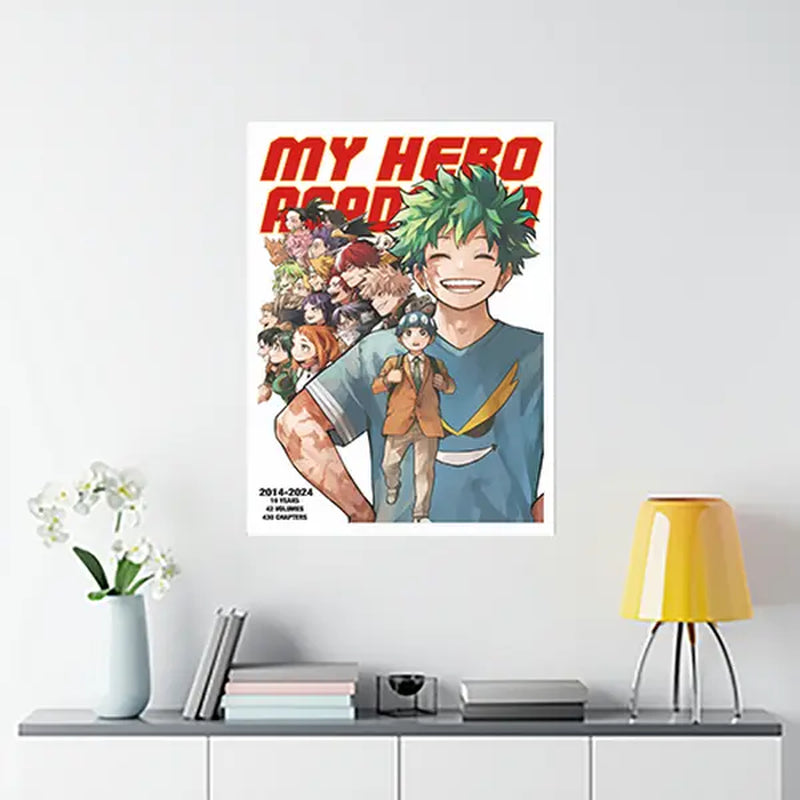 My Her0 Ac4Demia Poster, Anime Wall Art, Home Decoration Wall Art Print, Manga Poster