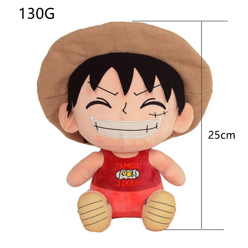 Original 25-27CM One Piece Anime Figures Plush Toys Luffy Toys Cartoon Plushie Stuffed Dolls Kids Birthday Christmas Gifts