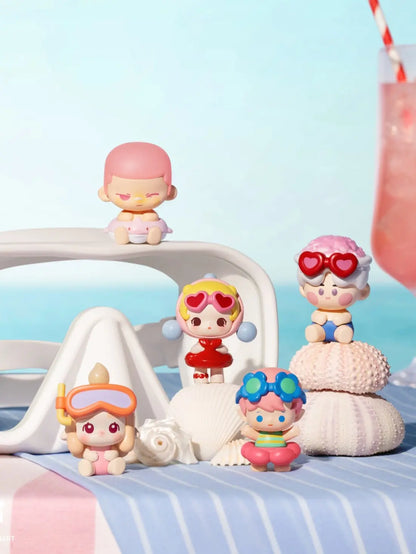 POP BEAN Island Vacation Blind Box Mini Collectible Figures