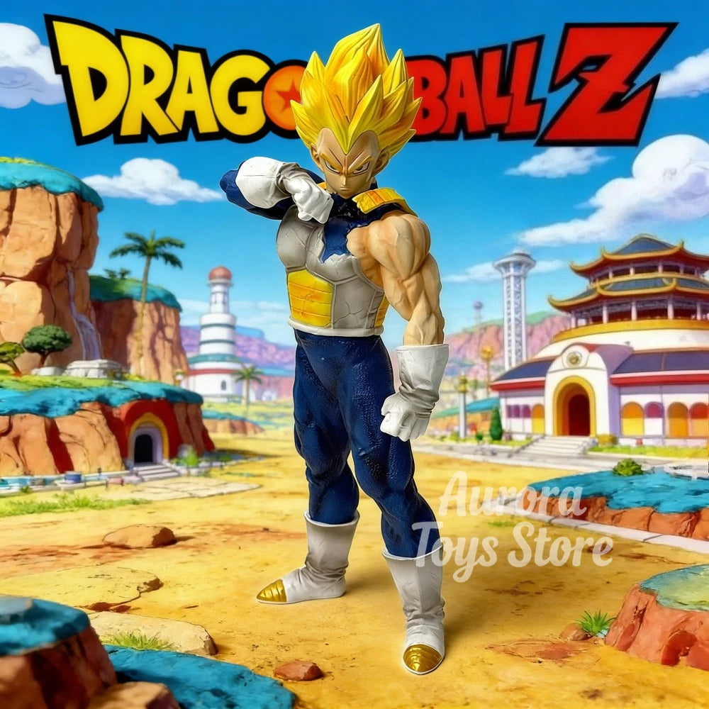 25Cm/9.84In Anime Dragon Ball Z Figure Vegeta Action Figures Pvc Collection Model Toys for Gifts