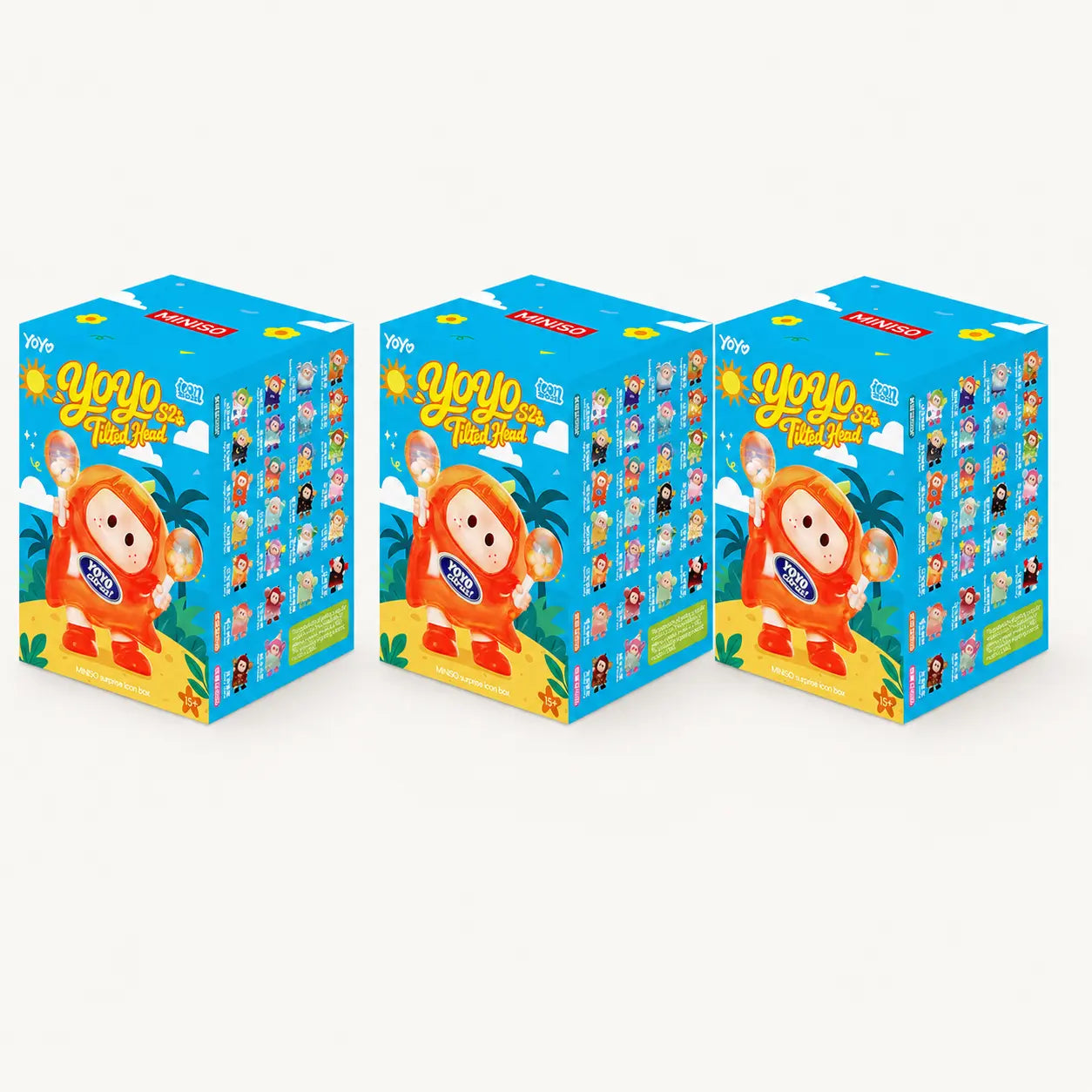 YOYO Cute Tilt Head S2 Icon Box Figure Blind Box, Kawaii Collectible Toy for Desk Decor, Room Decor, Unboxing & Gift Idea