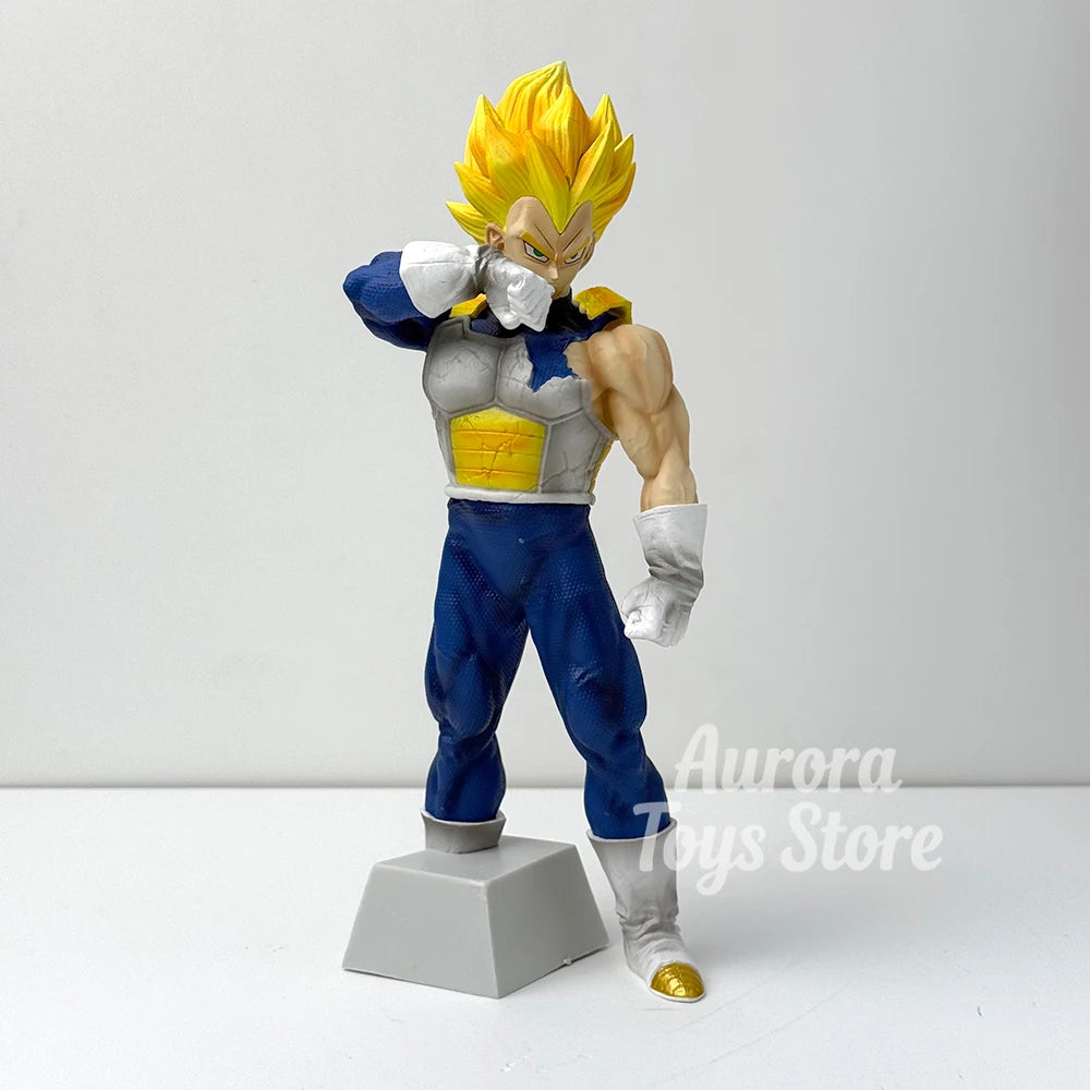 25Cm/9.84In Anime Dragon Ball Z Figure Vegeta Action Figures Pvc Collection Model Toys for Gifts