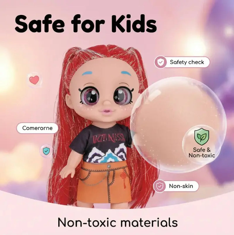 Kpop Dolls Anime Action Figure Set,10 Inch 5 Joints Can Play Music,Rumi Mira Zoey Dolls,Gifts for Kids,Girls&Boys Toys