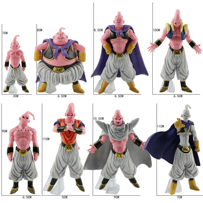 7-11Cm Dragon Ball Z 8Pcs/Set Majin BUU Action Figure Toys Collection PVC Model Vinyl Figurine Doll Opp Bag