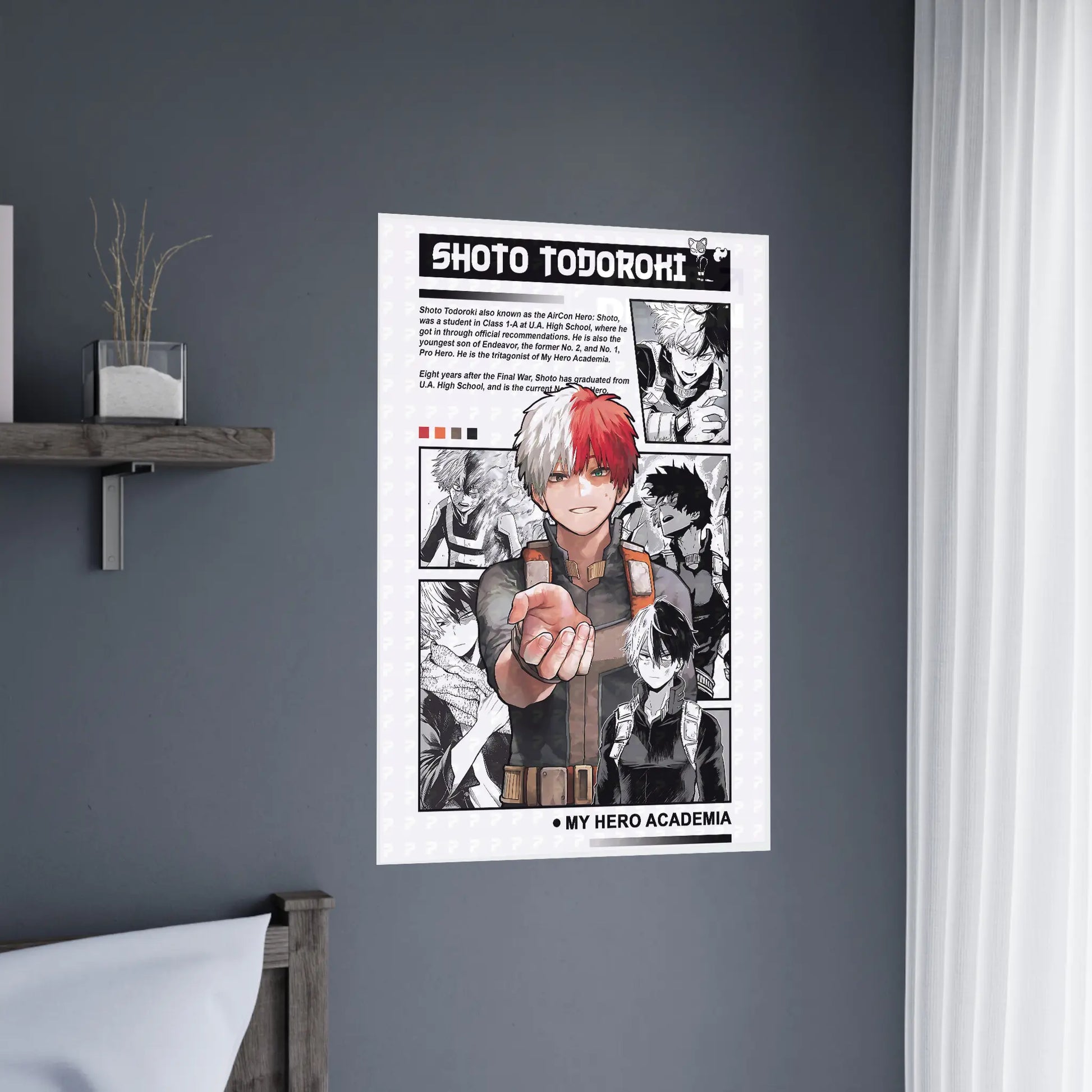 My Her0 Ac4Demia Poster, Anime Wall Art, Home Decoration Wall Art Print, Manga Poster