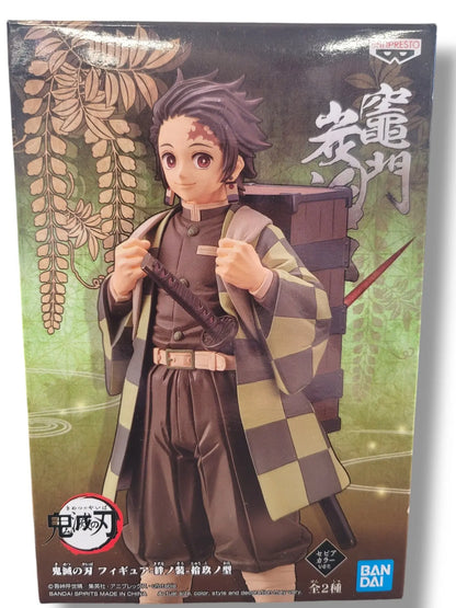 Demon Slayer Bundle - Tanjiro Figure (Sepia Color) + Kimetsu No Yaiba - Card Fun - Legendary Collection Pack - Qty 1